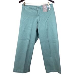 Madewell Emmett Wide Leg Cropped Pants Seafoam Green, modern, elevated basics